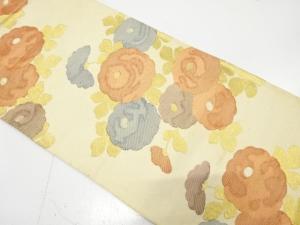 アンティーク　万寿菊模様織り出し袋帯（材料）